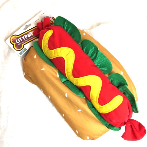 "Hot Dog" Halloween Party Weenie Dog Costume Medium NWT NOS - Picture 1 of 13